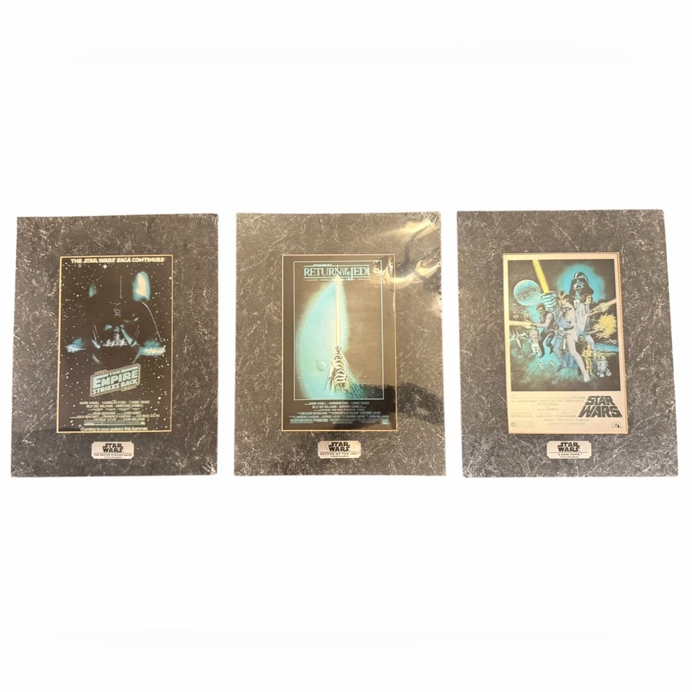 Star Wars Trilogy ChromArt Print Poster Set